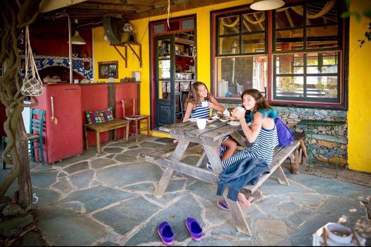 Toumba Eco Farm Guesthouses Plomari Bagian luar foto